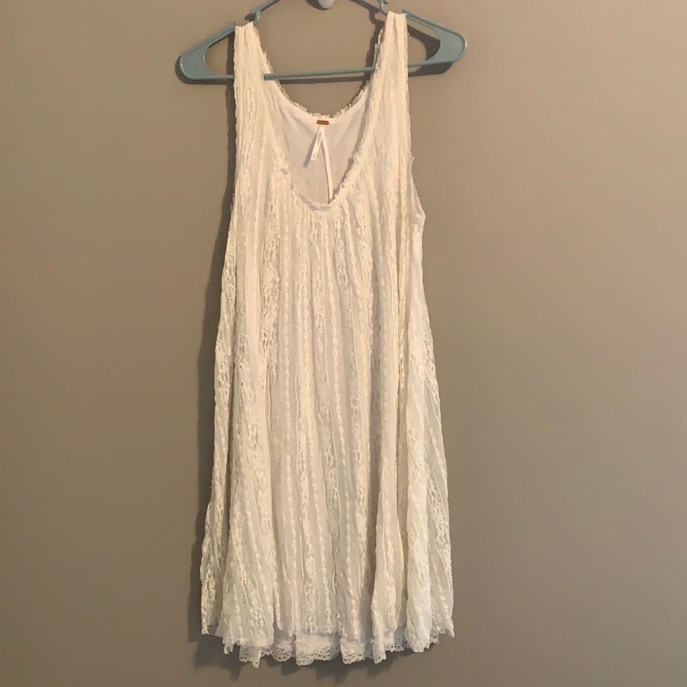 Free People White Lace Dress - Small
